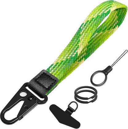 Stretchy Wristlet Keychain, Wrist Lanyard Strap Key Chain Holder to Hold Keys Wallet Phone ID Badge for Men Women