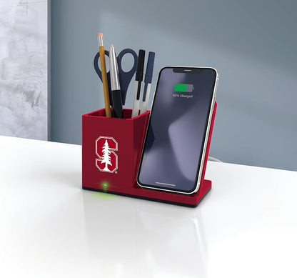 SOAR NCAA Unisex Wireless Charging Stand with Desktop Organizer