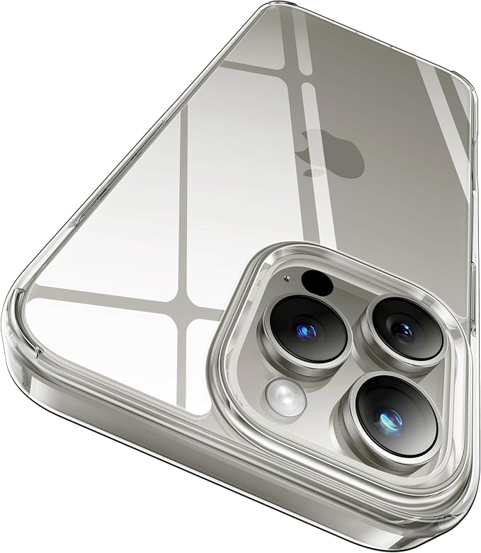 CASEKOO for iPhone 15 Pro Max Case Crystal Clear, [Never Yellow Technology] [Military-Grade Protection] Transparent Slim Cover Women Men for iPhone 15 Pro Max Phone Case 6.7 inch, Clear