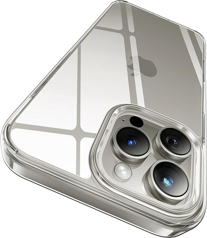 CASEKOO for iPhone 15 Pro Max Case Crystal Clear, [Never Yellow Technology] [Military-Grade Protection] Transparent Slim Cover Women Men for iPhone 15 Pro Max Phone Case 6.7 inch, Clear