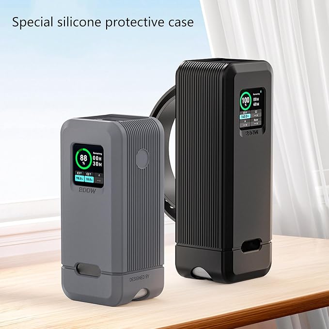 Energy Storage Devices Skin Sleeve Shockproof for 250W/200W External Battery Packs, Full Access Scratch Resistant Covers