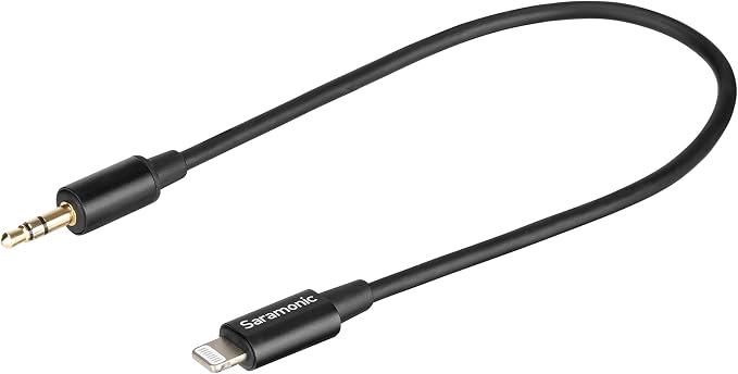Saramonic LavMicro U1A | Lavalier Microphone with Lightning for Apple iPhone, or iPad with a Built-in 6.6-Foot (2m) Cable for Vlogging, Interviews, YouTube, TikTok, Live Streaming