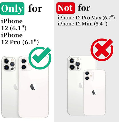 Cozycase TOP Military IP68 Waterproof Case for iPhone 12 / 12 Pro - Heavy Duty 360 Shockproof Full Body with Screen Camera Protector Double Water Dust Drop Proof Hard Rugged Tough Front Back Cover