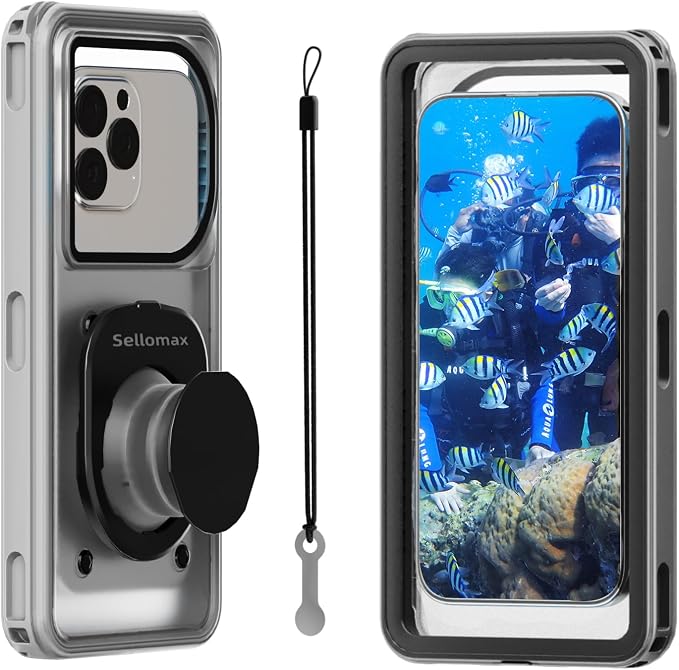 Cruise Essentials Waterproof Phone Case for Shower Underwater Protect Bag Wet Touch/Floating Snorkeling/Heavy Duty Hard Phone Case with Lanyard Compatible with iPhone 17 Pro Max/16/15/14, Galaxy S25