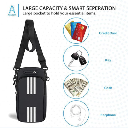 Running Armband, Cell Phone Purse Small Crossbody Bags for Women Men Kids Pouch for iPhone 15/14/13 pro/Plus/xs/xr/xs max, Galaxy S22 Ultra and More