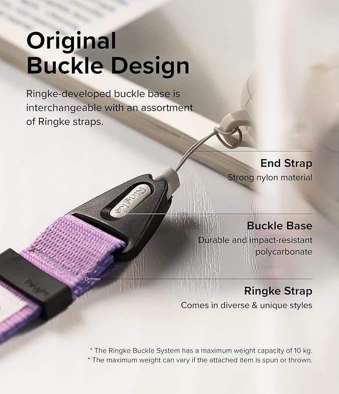 Ringke Hand Strap [Phone Wrist Strap] Designed for Camera Strap and Phone Strap, Adjustable Sturdy Universal Lanyard Compatible with Camera and Phone Case - Aurora