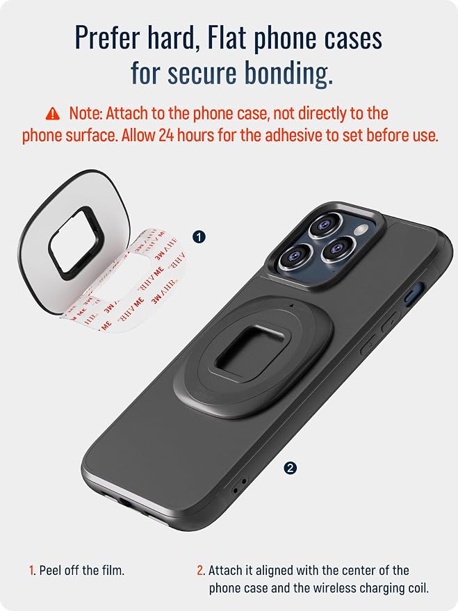 sincetop Bike Stem Magnetic Phone Mount Series Q [ Quad ] - Mountain Bicycle Stem Phone Holder - Quick Lock & Release - Aluminum Handlebar Cycling Cell Holder for MTB Ebike Road Electric
