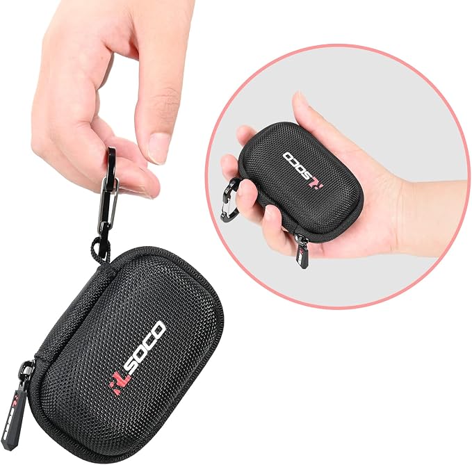 RLSOCO Carrying Case for Anker Nano Power Bank with Built-in USB-C Connector/with Built-in MFi Certified Lightning Connector Portable Charger - Black (Case Only)
