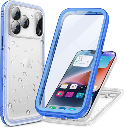 Cozycase TOP Military Protective IP68 Waterproof Case for iPhone 17 Pro Heavy Duty 360 Shockproof Full Body with Screen Camera Protector Double Dustproof Hard Tough 17Pro Front Back Cover