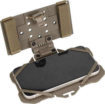 Tactical Phone Holder,Plate Carrier Phone Mount Not Block the Phone Camera Molle Phone Holder for Hunting,Duty,Hiking