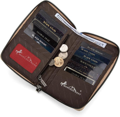 Montana West Small Crossbody Bags for Women Western Handbag with Cash Slots