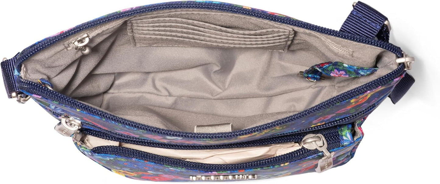 Baggallini Pocket Crossbody Bags for Women 8x8 Small Lightweight Durable Water-resistant Travel Purse W/Rfid
