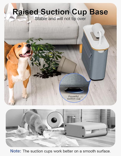 TAZENI Toilet Paper Storage Basket Holder Holds 9-12 +1 Rolls Elegant Multi-Functional Bathroom Toilet Paper Holder Stand Storage Organizer Waterproof with Tray Hold Phone Wet Wipes Gray