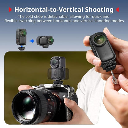 SmallRig Case for DJI Osmo Nano with Cold Shoe Mount, Horizontal-to-Vertical Shooting, for DJI Osmo Nano Sports Camera Accessories, Connect to Camera and Case with Cold Shoe