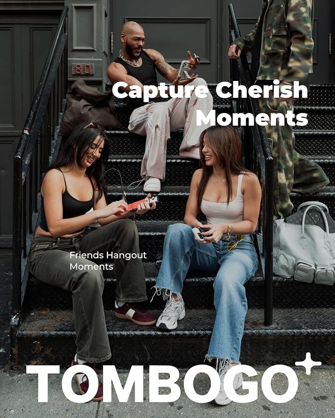 MOFT Phone Tripod Stand Selfie Stick x Tombogo for iPhone, Multi-Angles iPhone Stand, Lightweight & Portable Phone Holder, Strong Magnets, MOVAS Vegan Leather, Cement (Without Card Slot)