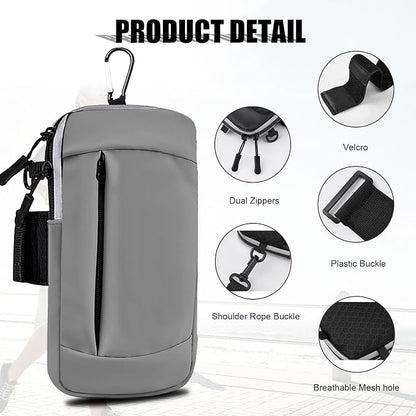 Phone Holder for Running Armband,Cell Phone Purse Small Crossbody Bags for Women Men Kids,iPhone 17 16 16e 15 14 13 12 11 Pro Max Xs Xr X Plus Mini Galaxy Ultra S26 S25 Note Bag Gym Arm Bands