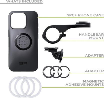 SP CONNECT Road Bike Bundle | SPC+ | Compatible with Samsung S23 Ultra | Bike Phone Mount | Bicycle Accessories and Bike Phone Holder | Cell Phone Holder Black