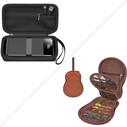 Portable Bank Charger Case for OHOVIV for SABANI for Charmast for VRURC for YILANS for CFIAI for LOVELEDI for RGVOTA for Miday for RONEGN for POIYTL for IAPOS Fast Charging Battery(Black)(2Packs)