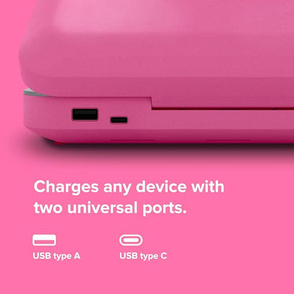 PhoneSoap 3 UV Cell Phone Sanitizer and Dual Universal Cell Phone Charger | Patented and Clinically Proven UV Light Sanitizer | Cleans and Charges All Phones - Orchid