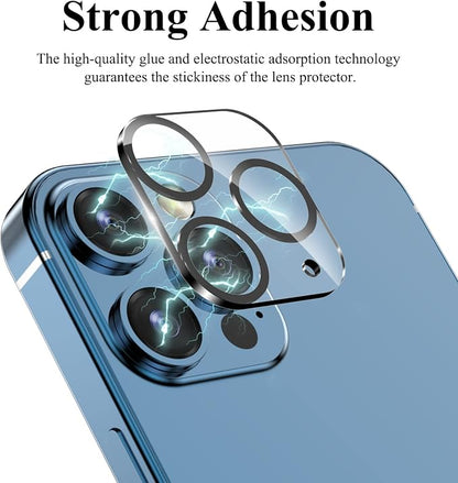 YWXTW [5 Pack Camera Lens Protector Compatible with iPhone 12 Pro Max 6.7" Tempered Glass, [Night Shooting Mode] Case Friendly, High Definition