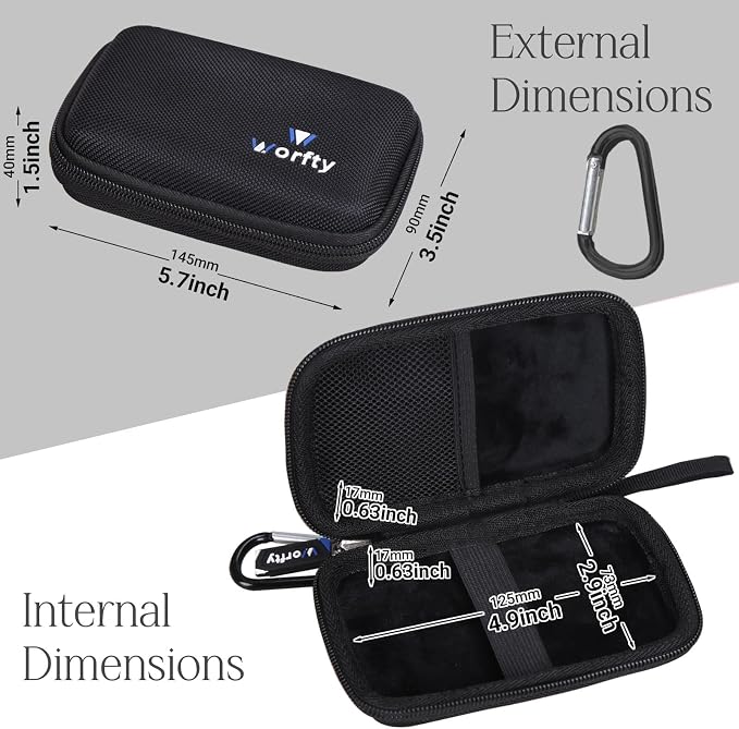 Case for INIU Ultra Slim 10000mAh(P41)/ INIU 45W Power Bank 10000mAh(P41L)/ Anker Nano Ultra-Slim 5,000mAh Magnetic Power Bank - Travel Protective Carrying Storage Bag
