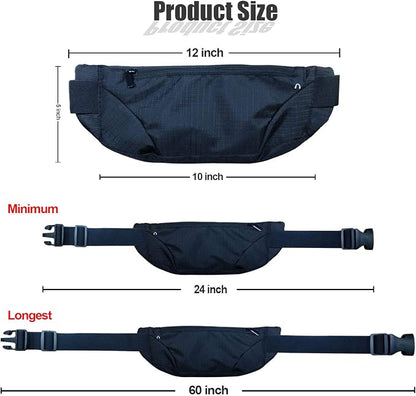 Waterproof Running Belt Bag Waist Pack,Sport Fanny Pack Pouch for Men Women,Runners Phone Holder for iPhone 17 16 15 14 13 12 11 Pro Max XS XR X 8 Plus Galaxy,Workout,Jogging,Exercise,GYM,Dog Walking