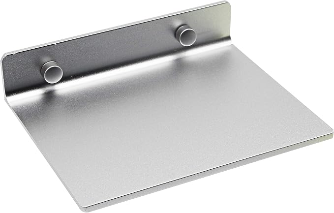 SinLoon 6 Inch Small Shelf in Flat Satin Aluminum Bathroom Shelf Wall Mount for Small Speaker Smartphone, Tablet, Toiletries (Silver)