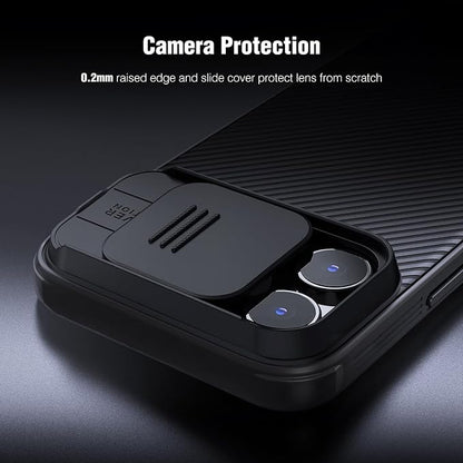 Nillkin for iPhone 16 Pro Max Case with Slide Camera Cover, [Full Camera Protection][Anti-Scratch] Military-Grade Protection, Anti-Fingerprint, Slim Phone Case for iPhone 16 Pro Max 6.9'' Black