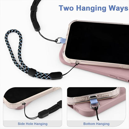 Meliya 4-Pack Phone Wrist Strap, Adjustable Hand Wrist Strap Lanyard with 4pcs Tether Tabs for Most Phone Case