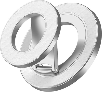 MagSafe Phone Ring Holder, Magnetic Grip Stand Finger Ring Kickstand Dual-Sided Phone Holder for Samsung Galaxy S26 S25 Ultra S24 Z Fold7 Flip7 iPhone 17 Pro Max 17 16e 16 Plus 16 Fit Magnet Car Mount