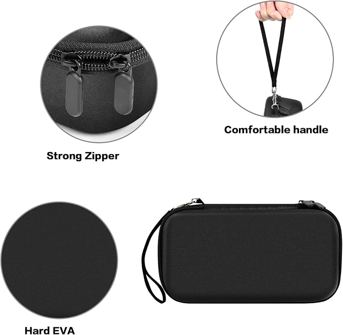 Travel Case for UCOMX for Nano/for Iseyyox/for LISEN/for RTOPS 3 in 1 Wireless Charger, Foldable Magnetic Charging Station Storage Holder Bag for Fast Charge Pad Cable and Adapter(2 Packs)