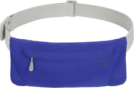 WHIPPY Slim Running Belt Fanny Pack for Women Men Elastic Runners Belt Waist Pouch Chest Bag Phone Holder Waist Pack for Running Hiking