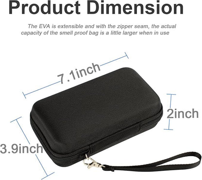 EVA Hard Shell Cable Organizer Travel Case for Cords & Chargers | Shockproof Water Resistant Portable Pouch, Mesh Pocket & Elastic Loops, Fits Power Bank, Cables, Earbuds, for Commute, Travel