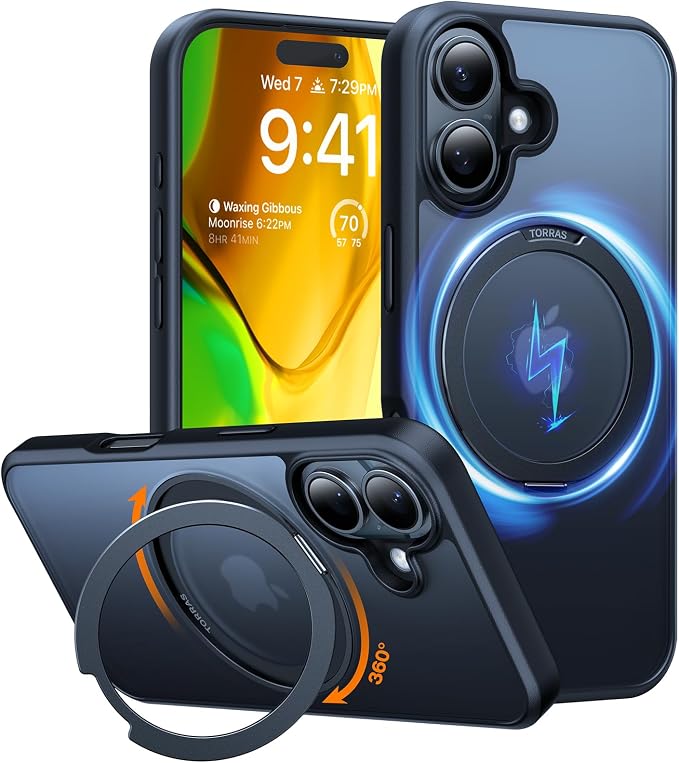 TORRAS Ostand 10,000mAh QI2 Magnetic Battery Pack with Stand & Magnetic Case — Buy Together to Save 15%
