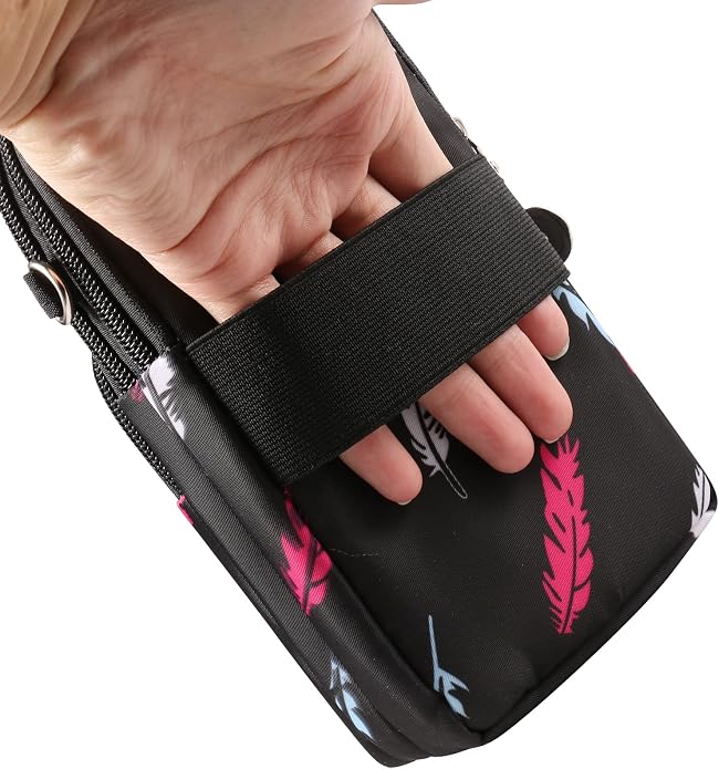Cell Phone Crossbody Zipper Purse Armband Wallet Pouch for Samsung Galaxy S26 Ultra S25 S24 S23 FE A17 A16 A15 A26 A36