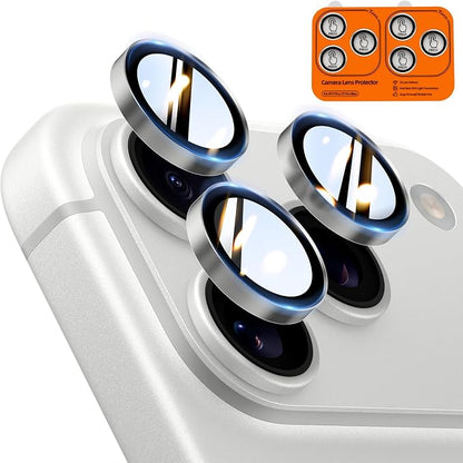 TOCOL Camera Lens Protector for iPhone 17 Pro Max/iPhone 17 Pro Tempered Glass HD Individual Scratch Resistant Camera Cover Accessories Case Friendly 2 Pack（Gray）