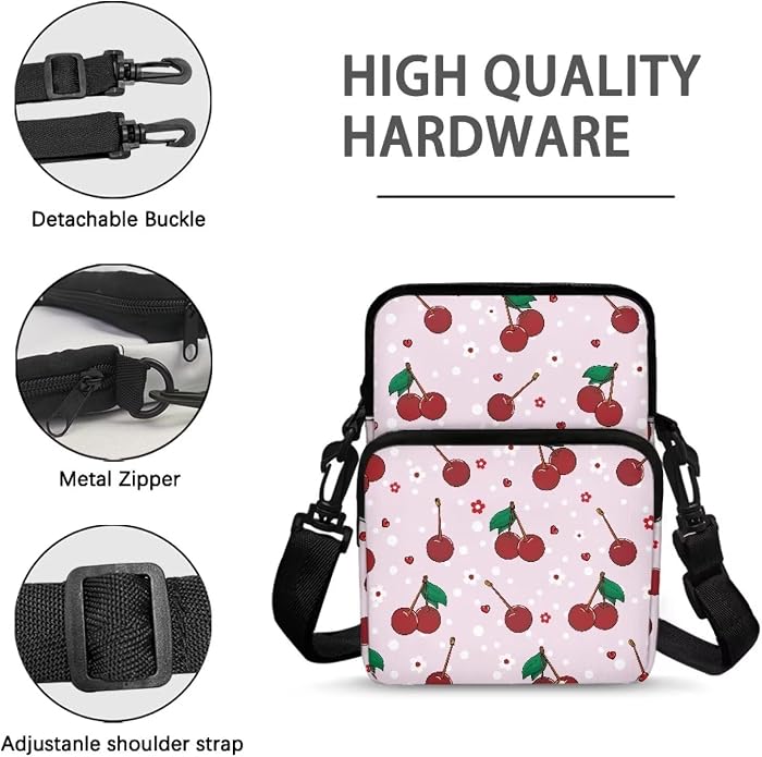 Men's Crossbody Bag, Small Cell Phone Wallet, Women's Shoulder Handbag, Travel Gym Bag