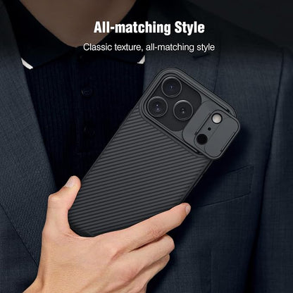 Nillkin Camshield Case for iPhone 17 Pro Case, [Built-in Dual Camera Cover][Slim Profile] [Military Grade Drop Protection] Shockproof Bumper iPhone 17 Pro Case 6.3 inch 2025 Black