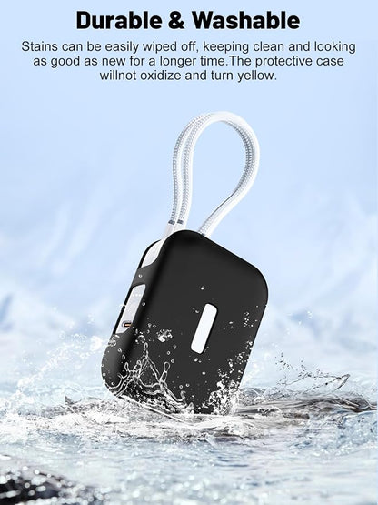 Silicone Protective Case Compatible with TORRAS EasyGo Power Bank 45W Ultra-Fast Charging 10000mAh, Full-Body Protective Cover with Precise Cutouts, Shockproof & Scratch-Resistant Sleeve (Black)