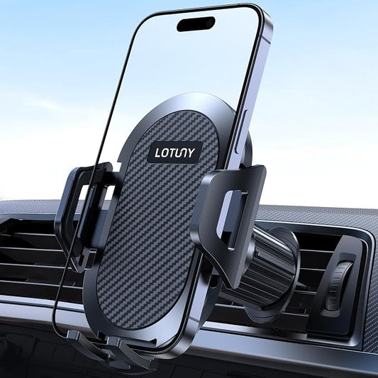 Car Phone Holder Mount, [Upgraded Vent Clip Never Fall Off] Universal Phone Holders for Your Car, Hands Free Air Vent Cell Phone Mount Compatible with iPhone Samsung and All 4.0-7.0 inches
