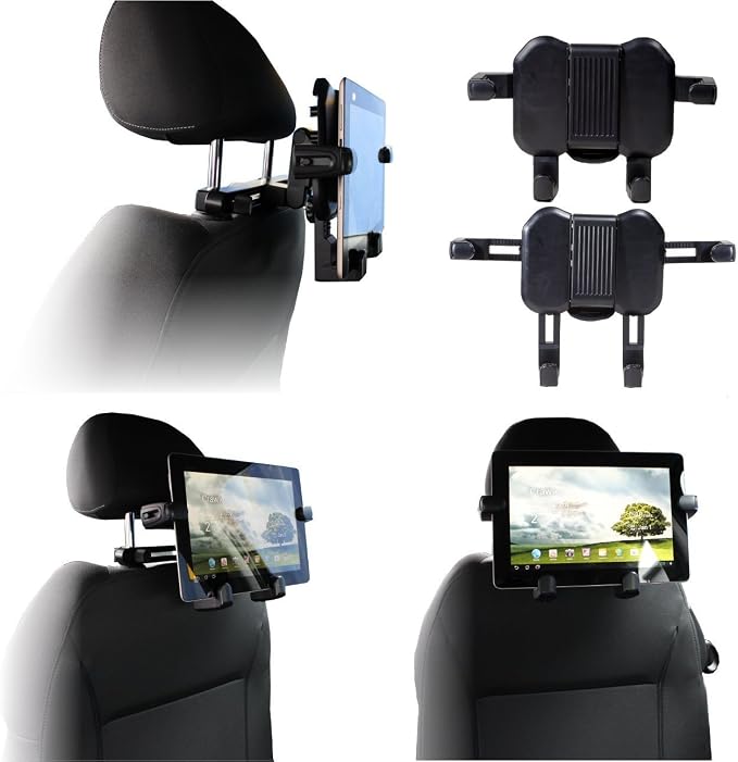 Navitech in Car Portable Tablet Head Rest/Headrest Mount/Holder Compatible with Microsoft Surface Pro 12.3"