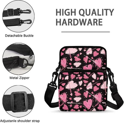 Men's Crossbody Bag, Small Cell Phone Wallet, Women's Shoulder Handbag, Travel Gym Bag