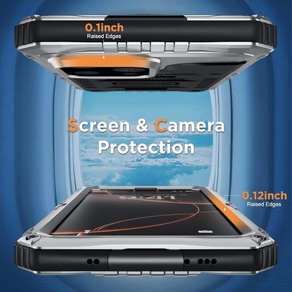 Beasyjoy for iPhone 16 Pro Max Case Waterproof, Metal Heavy Duty Full Body Protective Case with Built-in Screen Protector, Military Grade Shockproof Defender Cover for iPhone 16 Pro Max 6.9", Silver