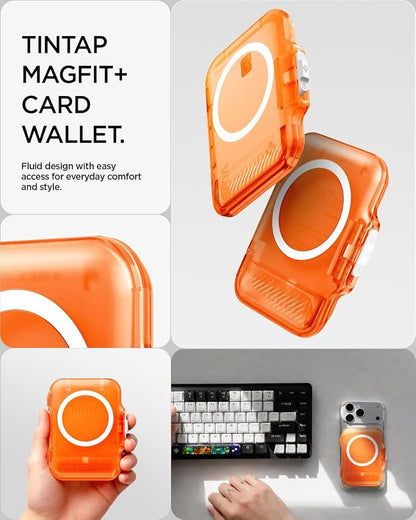 Spigen for MagSafe Wallet, Heavy Duty Hardshell Magnetic Card Holder Compatible with iPhone 17/16/15/14/13/12 Pixel 10 Series MagSafe-Cases Pixelsnap Holds 5-6/7-8 Cards