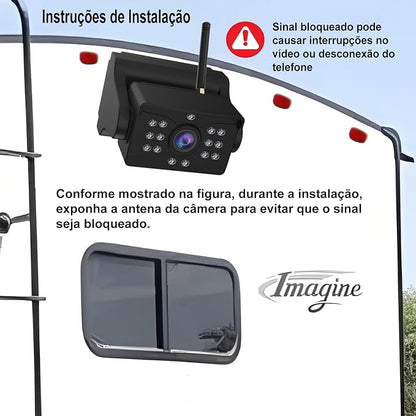 Wireless Backup Camera, Ultra Strong WiFi Signal Clear Picture Magnetic Rechargeable Rear View Reverse Back up Camera for Hitch Gooseneck Travel Boat Horse Trailer Truck Camper RV Pickup iPhone