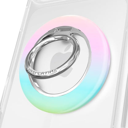 VELVET CAVIAR Compatible with MagSafe Phone Grip 2.0 | Cute Magnetic Ring Holder | Finger Loop Kickstand | Pop On Accessory for iPhone 17, 16, 15, 14, 13, 12 | White Opal