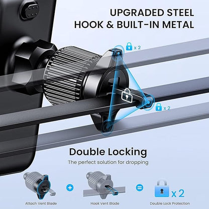 Phone Holder Car Mount for iPhone[Powerful Suction]Phone Mount for Car Dashboard Windshield Air Vent Universal Accessories[Thick Cases Friendly]Automobile Cell Phone Holder Fit iPhone Smartphone