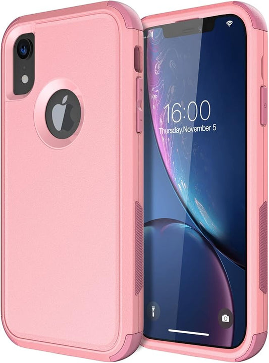 Diverbox for iPhone Xr Case [Shockproof] [Dropproof] [Dust-Proof],Heavy Duty Protection Phone Case Cover for Apple iPhone XR (Pink)