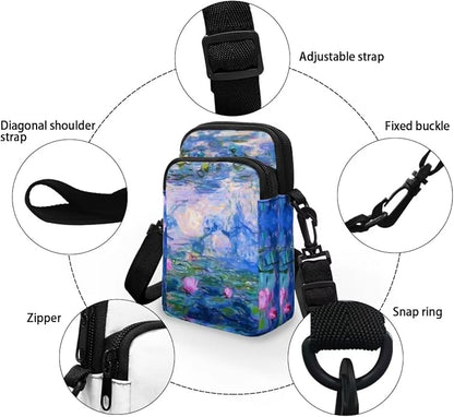 DISNIMO Small Crossbody Bags for Women Trendy Cross Body Cell Phone Shoulder Bags Purses with Adjustable Strap