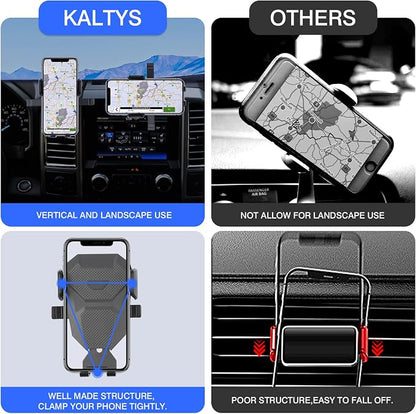 Karltys Car Phone Holder Mount for Ford F150 2021 2022-2025 2026, Dash Air Vent Cell Phone Holder Mount for 2025 F-150, Hands Free Phone Cradle Stand for All iPhone Android Smartphones